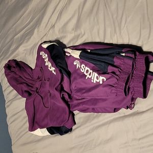 Purple Adidas  outfit